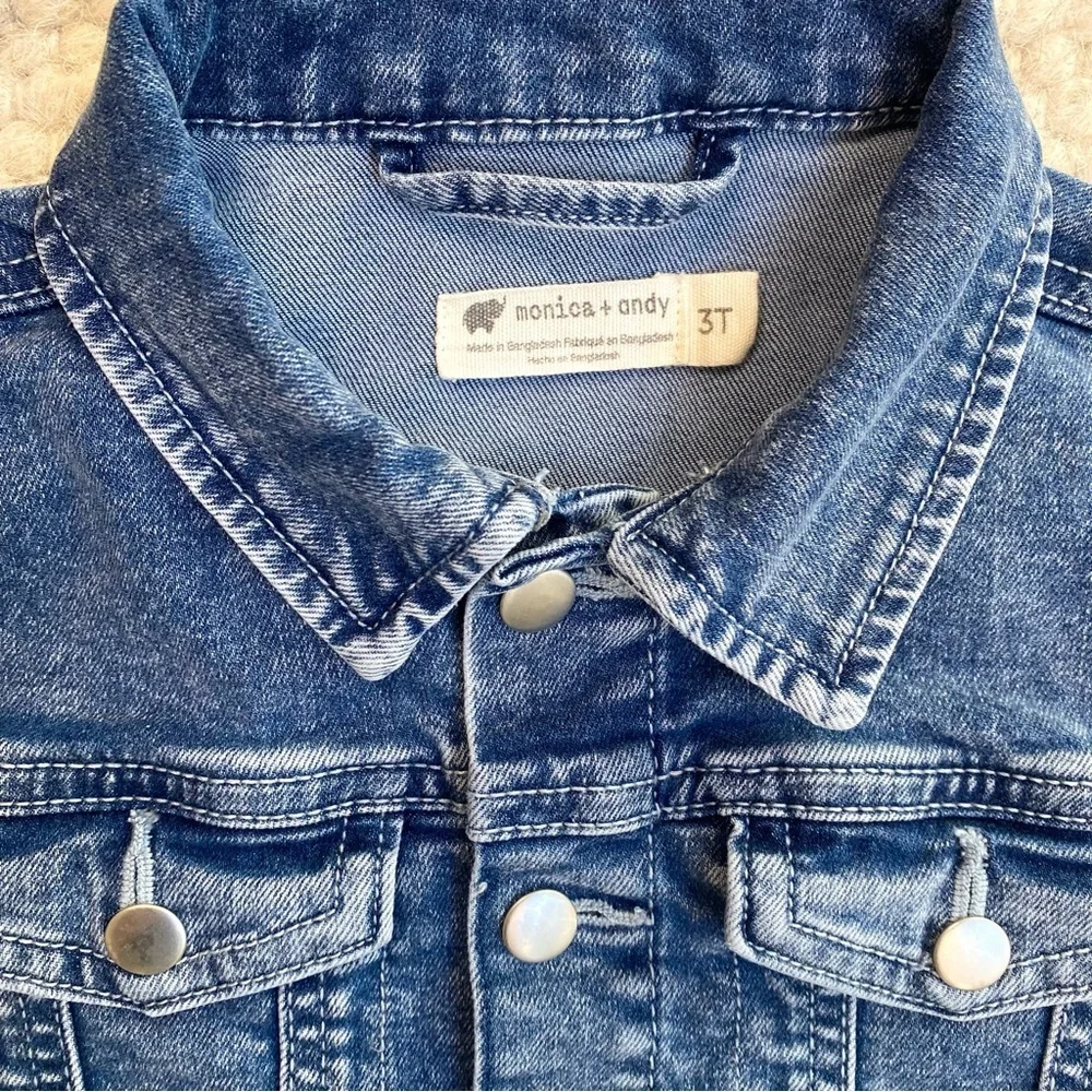 NEW Monica + Andy Classic Denim Jacket, 3T Unisex